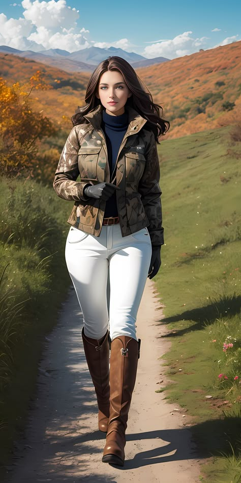 A lady walking in the wild 007
A lady walking in the wild，created by “图趣 AI (tu-qu-ai)” software
Keywords:  AI images, 图趣 AI，a lady，a beauty， in hunting suits， riding boots，Military Style Suits,  Horse Riding Pant，hunting jacket，mountains，wild，steppe, grassland，farmland，forests，sunshine， equestrian，hunting Hunting Outfits For Women, Lady Walking, Hunting Jacket, Looks Country, Cowboy Outfits, Army Women, Concept Clothing, Elegante Casual, Equestrian Outfits