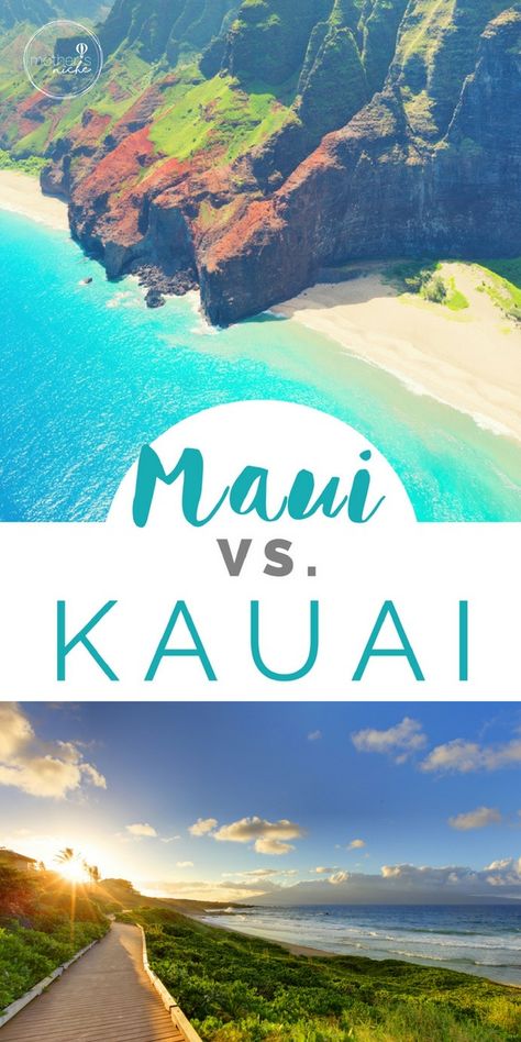 Maui vs Kauai: A Hawaii Guide From Someone Who's Been to Both Hawaii Guide, Hawaiian Travel, Hawaii Travel Guide, Honeymoon Vacations, Visit Hawaii, Maui Vacation, Hawaii Honeymoon, Hawaiian Vacation, Cruise Outfits