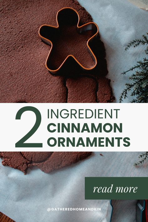 These two-ingredient cinnamon ornaments are the perfect DIY for Christmas! With just applesauce and cinnamon, create rustic, fragrant decorations that make your home smell amazing. This easy holiday craft is great for kids and adds a festive touch to your tree or as garland. Save this DIY to add some cozy charm to your Christmas decor! #DIYChristmas #ChristmasOrnaments #HolidayCrafts #RusticChristmas #KidFriendlyCraft Tree Cookie Ornaments Kids, Cinnamon Dough Recipe For Ornaments, Cinnamon Homemade Ornaments, Applesauce Christmas Ornaments, Cinnamon Decorations Diy, Cinnamon Ornaments Easy No Bake, Cinnamon Stick Reindeer Ornament, Cinnamon Handprint Ornaments, Quick Diy Ornaments