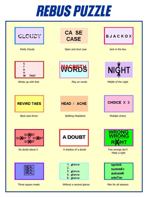 Word Plexer Puzzles With Answers, Rubus Puzzles With Answers, Rebus With Answers, Rebus Puzzles With Answers Pictogram, Dingbats With Answers, Rebus Puzzles With Answers, Word Puzzles Brain Teasers, Team Meeting Ideas, Word Brain Teasers