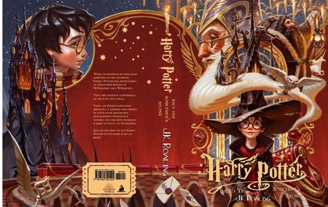 Harry Potter Thailand Covers, Harry Potter Cover Books, Harry Potter Illustration Book, Harry Potter Book Cover Art, Book Cover Harry Potter, Harry Potter Cover, Illustrated Book Covers, Wizard Book, Book Harry Potter