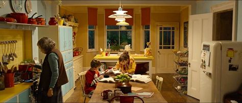 The colorful kitchen in the Paddington movie | hookedonhouses.net Paddington Movie, Eclectic Homes, Colorful House, Movie Decor, Brown House, Paddington Bear, Bedroom Red, Meditation Room, Small House Plans