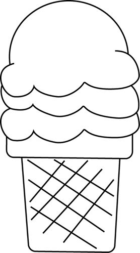 Black and White Ice Cream for I Black And White Ice Cream, White Ice Cream, Christmas Ornament Coloring Page, Teachers Classroom, Summer Coloring Pages, Baby Clip Art, White Letters, Quiet Book, Colouring Pages