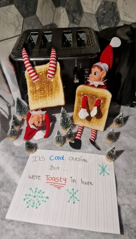 Cheeky Elf Ideas 2023 | Toasty elves 🥶🫣😂 | Facebook Toasty Elf On The Shelf, Cheeky Elf Ideas, Elf Idea, Elf Ideas Easy, Awesome Elf On The Shelf Ideas, Xmas Elf, Elf Fun, Elf Ideas, Elf On The Shelf Ideas