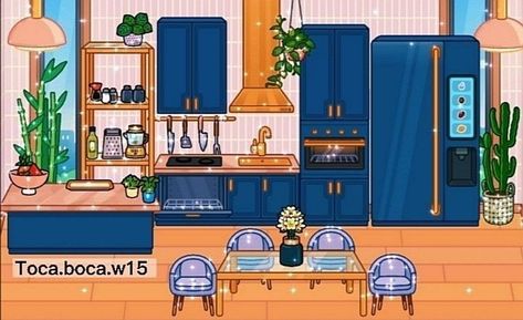 Modern Mansion Kitchen, Toca Life World Aesthetic Pfp, Bad Room Ideas, 가족 일러스트, Mansion Kitchen, Mansion Aesthetic, Toka Boka, Kitchen Ideas For Small Spaces, Free House Design