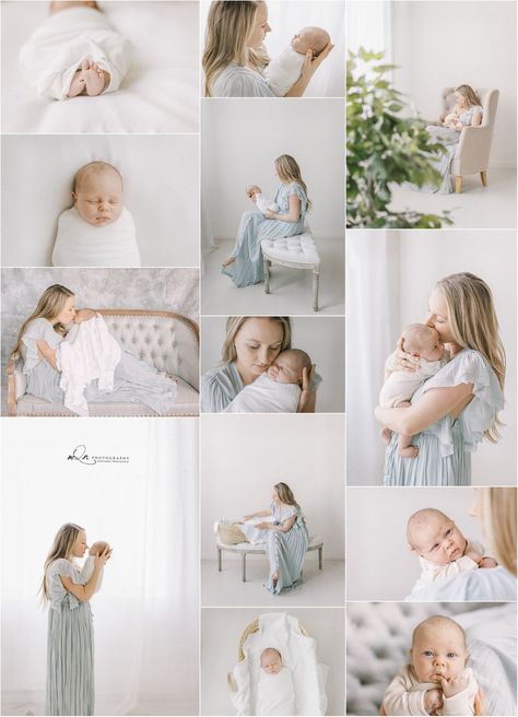 Mom And Newborn Pictures Studio, Minimalist Studio Photography, Studio Family Portraits With Newborn, In Studio Newborn Session, In Studio Newborn Family, Studio Lifestyle Newborn Photography, Family Newborn Pictures Studio, Minimalist Newborn Photography, Newborn Family Pictures Outfits