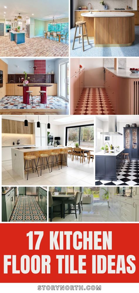 Pin this for the ultimate inspiration on transforming your kitchen with stunning floor tile designs! Elevate your home decor game with these stylish ideas. #KitchenDecor #HomeImprovement #InteriorDesignIdeas Flagstone Tile, Floor Tile Ideas, Kitchen Floor Tiles Ideas, Kitchen Floors, Terrazzo Tile, Floor Tile Design, Herringbone Tile, Brick Flooring, Encaustic Tile