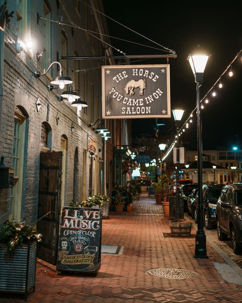 The Horse You Came In On Saloon sign at night, in Fells Point, Baltimore, Maryland Saloon Sign, Fells Point Baltimore, Rail Transport, Hotel Motel, White Car, Posters Framed, City Car, Baltimore Maryland, The Horse