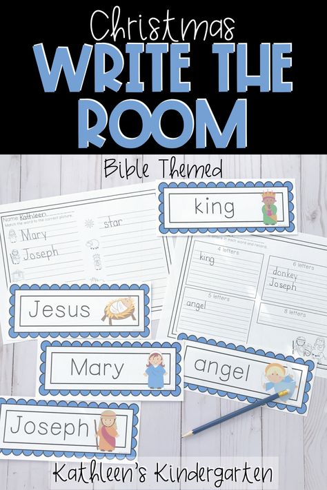 This Christian themed write the room is perfect if you want to bring your Bible lessons into your literacy stations. It comes with 10 Christmas story pictures that you can hang around your room. Pick from the several recording sheets and it's an instant center. There are enough recording sheets to last you the whole month! Christmas Write The Room, Story Pictures, Christmas Writing, Write The Room, Writing Area, Christmas Bible, Christmas Kindergarten, Literacy Stations, Religious Christmas