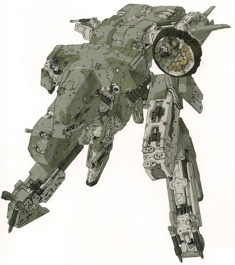 MG Rex Mobile Infantry, Metal Gear Solid 4, Yoji Shinkawa, Sience Fiction, Metal Gear Series, Solid Snake, Metal Gear Rising, Gear Art, Metal Gear Rex