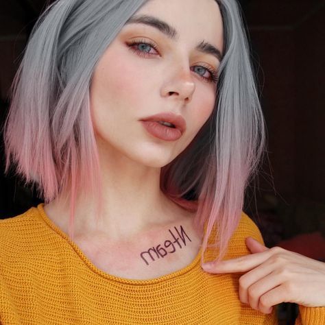 Photo Rose Pink Hair, Finger Wave Hair, Shag Hairstyles, Hair Color Pink, Grunge Hair, Hair Color Trends, Grey Hair, Hair Waves, Hollywood Glamour