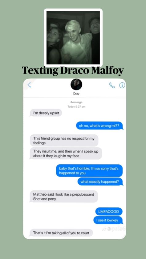 Draco Malfoy Texting Story, Slytherin Men, Draco Malfoy Headcanon, Slytherin Funny, Slytherin Things, Draco Malfoy Hot, Texting Story, Draco Malfoy Imagines, Slytherin Boys