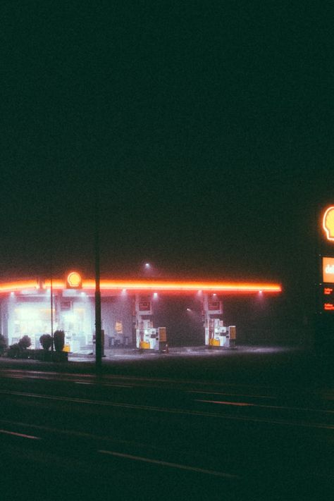 Petrol Station Aesthetic, Shell Petrol Station, Station Aesthetic, Camera Guide, Take Good Pictures, Fuel Station, Light City, Good Pictures, City Road