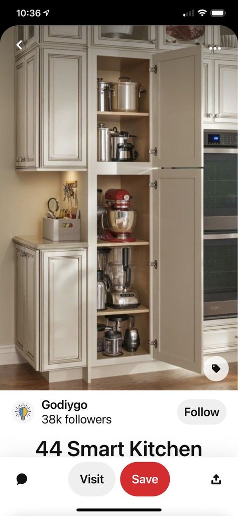 Appliance Storage Pantry, Small Appliance Storage Pantry, Appliance Pantry, Storage Pantry Cabinets, Small Appliance Storage, Appliance Cupboard, Appliance Storage, Storage Pantry, Budget Kitchen Remodel