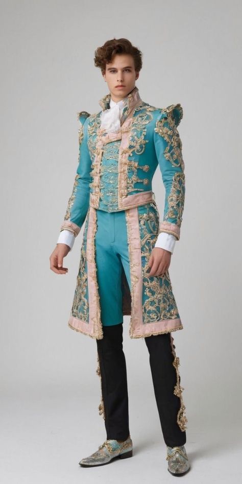 Prince Eric Costume, Royal Suit, 1770s Fashion, Creative Costuming Designs, Carnaval Outfit, Royal Clothes, Rococo Fashion, Ballet Clothes, Sharp Dressed Man