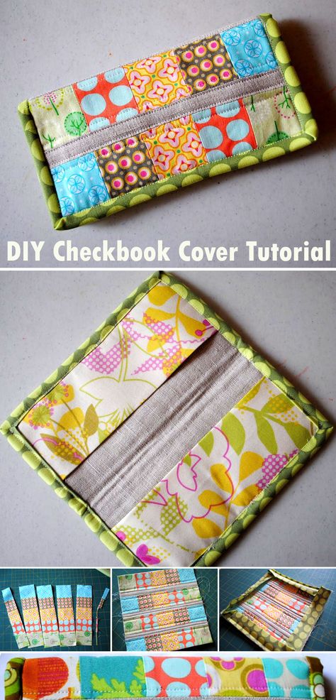 Diy Checkbook Cover Free Pattern, Checkbook Cover Pattern Free, Diy Checkbook Cover, Quilt Retreat Favors, Construction Outfit, Quilt Crafts, Quick Sew, Wallet Sewing Pattern, Accessories Sewing