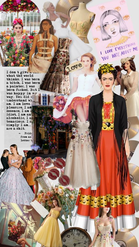 Frida Khalo fashion inspired board #fashion #history #art #vintage Frida Khalo Fashion, History Art, Fashion Board, Letter T, Fashion History, Art Vintage, Connect With People, Your Aesthetic, Creative Energy