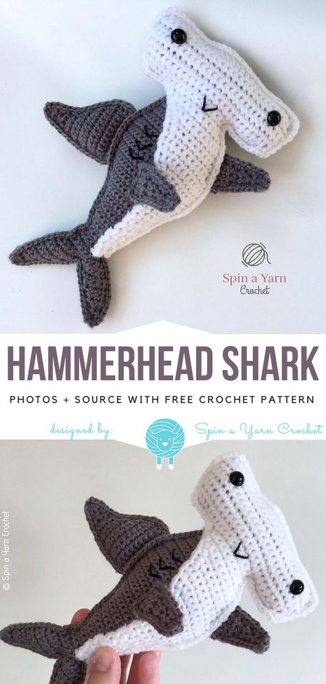 Shark Pillow Crochet Pattern, Plush Shark Crochet Pattern Free, Plush Shark Crochet Pattern, How To Crochet A Shark, Shark Crochet Pattern Free, Ocean Amigurumi, Crochet Ocean Animals, Crocheted Shark Pattern, Shark Crochet