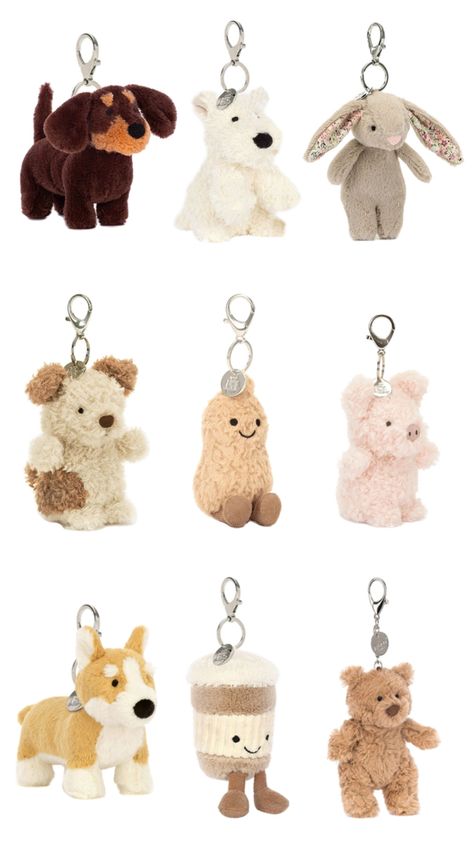 Jelly Cats Keychains, Keychain Jellycat, Jelly Cat Keychain, Gift Astethic, Jellycat Keychain, Jellycat Stuffed Animals, Jelly Cat, Calico Critters Families, Cat Key