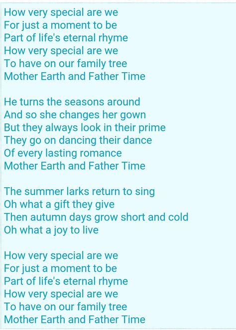 Mother Earth and Father Time -Charlotte's Web Mother Earth Poem, Mother Earth Quotes, Earth Poems, Earth Quotes, Into The Woods Quotes, Mother Poems, Song Words, Father Time, Words Worth