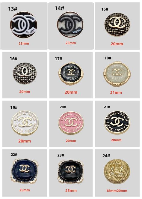 Chanel Designer Vintage Buttons TFFL666 for Luxury Jackets, Coats, Shirts, Suits, Blouses, Cardigans, Pants, Vests, Sweaters, Blazers, Trousers, Shorts, Skirts, Dresses, Trench Coats, Windbreakers, Haute Couture, etc. Chanel Buttons, Chanel Wallpapers, Buttons Design, Luxury Jacket, Chanel Designer, Female Art Painting, Shorts Skirts, Designer Vintage, Zipper Bag