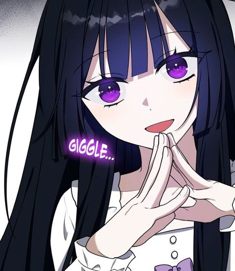 Anime Oc Female Black Hair Purple Eyes, Dark Blue Hair Anime Female, Black Hair And Purple Eyes, Manhwa Female, Valentines Anime, Anime Blue Hair, Hime Cut, Oc Bnha, Girls With Black Hair