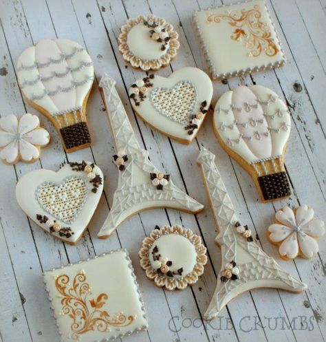 Paris Cookies, بيتي فور, Spring In Paris, Mint Lemonade, Iced Biscuits, Cookie Connection, Gourmet Cookies, Pretty Cookies, Spice Cookies