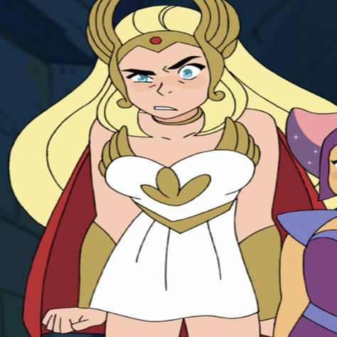 She-Ra rocks a crown and cape, which is similar to her '80s design. Laugh Cartoon, She-ra Adora, Ok Ko Cartoon Network, Adora She Ra, Blue Costumes, Mermaid Outfit, Ra Ideas, She Ra Princess, She Ra Princess Of Power