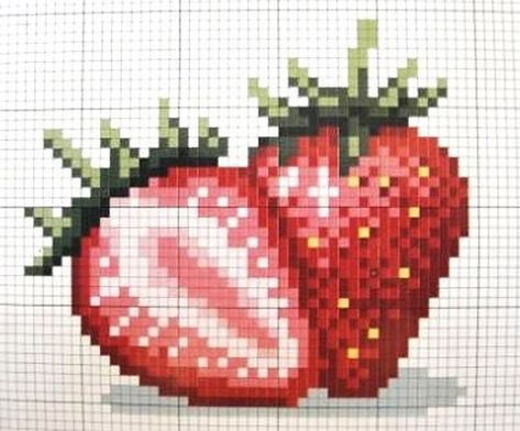 image | urun2bfit | Flickr Cross Stitch Fruit, Photo From, Cross Stitch Kitchen, Pola Kristik, Mini Cross Stitch, Crochet Tapestry, Free Cross Stitch, Tapestry Crochet, Yandex Disk