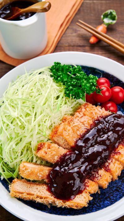 Vegan Katsu, Katsu Sauce, Japanese Tofu, Tofu Katsu, Tofu Seasoning, Katsu Recipes, Vegan Worcestershire Sauce, Tofu Dishes, Crispy Tofu