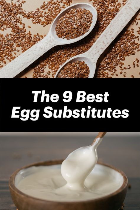 Whether you’re vegan or have an egg allergy, egg replacements are necessary to achieve the best possible results in baking, whether it be a perfectly fluffy cake, a creamy custard, or a chewy cookie. Learn about the different egg substitutes and their best uses to make any recipe egg-free. #vegan #baking #eggreplacements Egg Substitutes, Egg Substitute In Baking, Egg Allergy, Cooking Substitutions, Egg Replacement, Egg Replacer, Fluffy Cake, Substitute For Egg, Powder Recipe