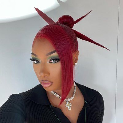 TINA SNOW on Twitter: "🤍🤍🤍 https://t.co/y2q240L4EX" / Twitter Megan Thee Stallion Red Hair, Megan 4, Megan Instagram, Megan Thee Stallion, Hair Icon, Slicked Back Hair, Female Rappers, Instagram Models, Woman Face