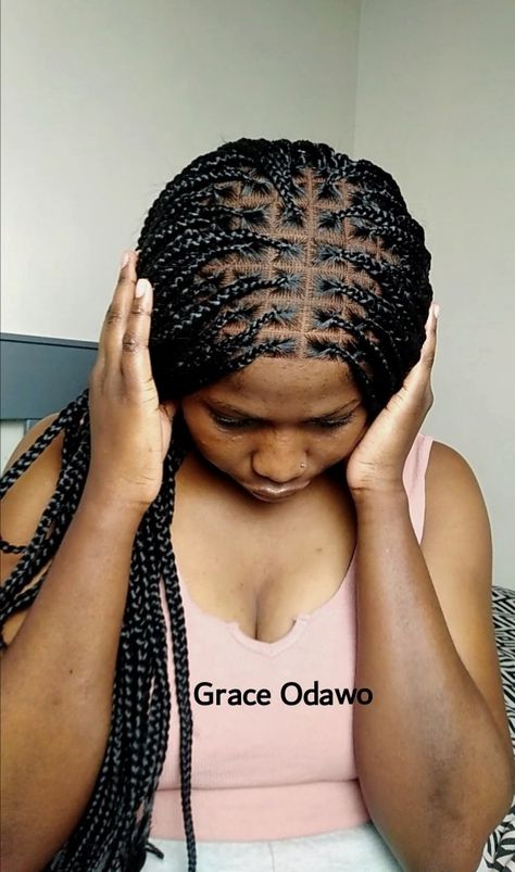 Detailed Diy Box Braid wig. How to crochet Box Braid wig. How to ventilate a lace closure for Knotless Box Braid wig. Knotless braided wig. Knotless Box Braid wig. Knotless wig. 5x5 lace ventilation. Braided wig tutorial. Diy Box Braid wig. How to make a braided wig for beginners. Xpression Braiding Hair, Wig For Beginners, Wig With Closure, Knotless Braided Wig, Wig Tutorial, Crochet Wig, Crochet Box Braids, Braid Wig, Crochet Box