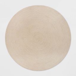 Round Braided Outdoor Rug - Threshold™ | Target Spring Refresh, Outdoor Umbrella, Outdoor Rug, Artificial Plants, Outdoor Pillows, Outdoor Rugs, Patio Furniture, Outdoor Space, Braids