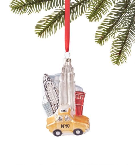 in stock Nyc Christmas Decorations, Macys Santaland Nyc, Macys New York Christmas, New York Ornaments, New York City Christmas Ornament, Nyc Ornament, New York Fridge Magnets, York Christmas, New York Theme