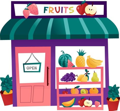 tienda de frutas de dibujos animados Speaking Activity, Fruit Cartoon, Fruit Shop, Speaking Activities, The Cartoon, Cartoon Images, Cool Anime Pictures, Pretend Play, Ramen