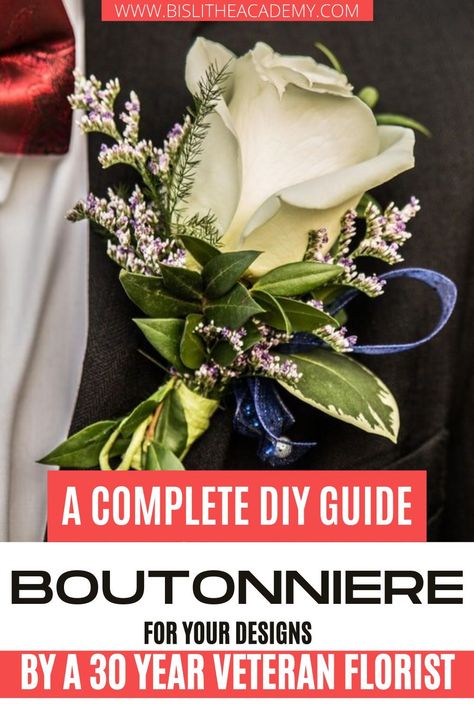 How To Make A Boutineer Diy, Diy Wedding Boutineers, Boutineers Diy, How To Make A Boutonniere Diy, Boutineer Diy, Diy Boutineer, Make A Wrist Corsage, Make A Boutonniere, Boutonniere Diy