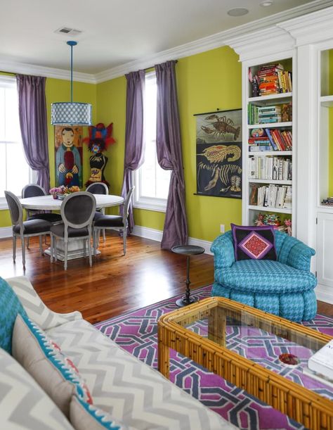 Our Most Colorful House Tours of All Time | Apartment Therapy Bright Wall Colors, New Orleans Interior, Interior Design Colors, New Orleans Interior Design, New Orleans Decor, Colorful Apartment, Maximalist Home, New Orleans Homes, Uk Homes