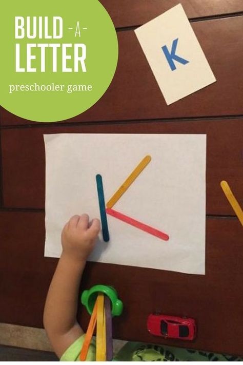 Take a break from worksheets with this fun hands-on build-a-letter game for preschoolers. https://handsonaswegrow.com/letter-game-preschooler/ Office Behavior, Montessori Games, Game For Preschoolers, April Preschool, Letter Activity, Weekly Themes, Mat Man, Learn Letters, Alphabet Activity