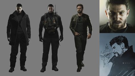 Hound Wolf Squad, Wolf Squad, Civilian Clothes, Evil Games, Chris Redfield, Village Art, Resident Evil Village, The Hound, First Draft