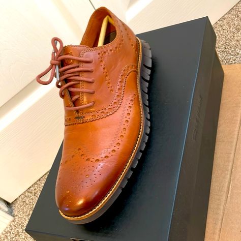 Brand New, Bought Them And He Only Tried Them On And Wore Them At Home For Less Than 15 Minutes.. Impeccable Condition Cole Haan Mens Shoes, Cole Hann, Cole Haan Zerogrand, Cole Haan Shoes, Cole Haan, 15 Minutes, Derby, New Color, Men's Shoes