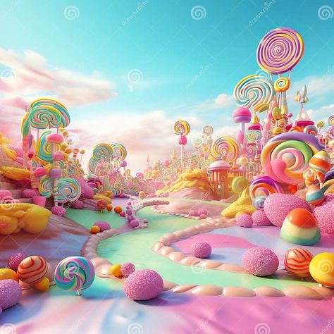 Candyland Very Beautiful Rainbow Pieces of Candy Pastel Colors Generative AI Stock Illustration - Illustration of happy, beautiful: 294271905 Candy Pastel, Valentine's Day Illustration, Abstract Animal Art, Candy House, Rainbow Candy, Candy Art, Illustration Food, Spring Nature, Fantasy Art Landscapes