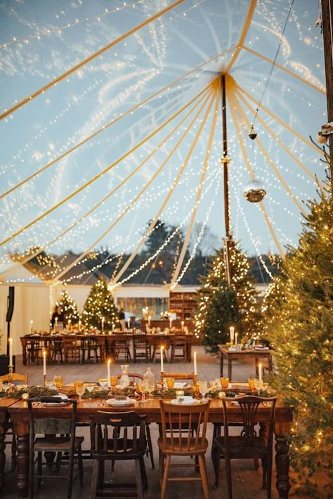 North Country Vintage | Noelle & Danny’s Christmas Tree Farm Wedding Christmas Tent, Christmas Tree Farm Wedding, Tree Farm Wedding, Christmas Wedding Ideas, Magical Decor, Nye Wedding, North Country, Winter Event, Wedding Tent