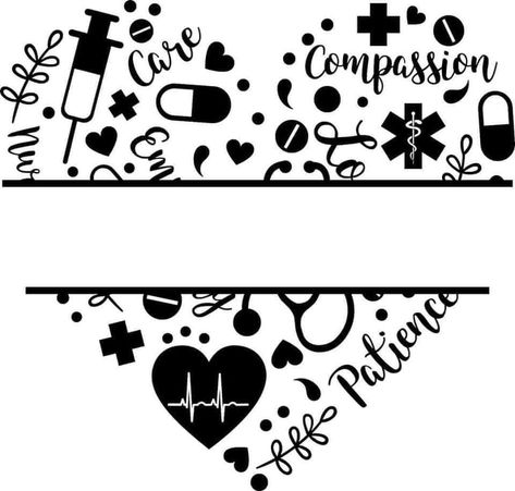 Nursing Wallpaper, Medical Heart, Cricut Svg Files Free, Devine Design, Nurse Art, Text Frame, Svg Heart, Medical Design, Cricut Projects Beginner