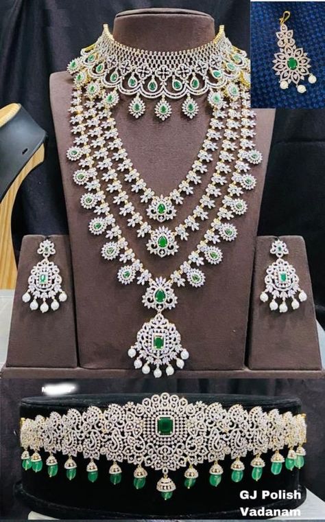 Jewellery Bride Indian, Diamond Jewellery Sets, Marriage Set Jewellery, Jewellery For Bride Wedding Jewelry, Cz Bridal Jewellery Sets With Price, Bridal Jwellery Trending 2024, Indian Bridal Jewellery Set Wedding, Bridal Diamond Set, Bridal Jewellery Set Weddings