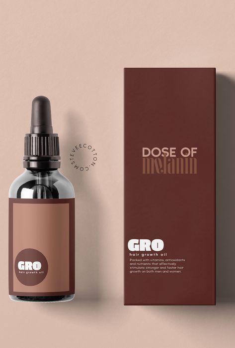 Hair Growth Oil Packaging Ideas, Hair Oil Label Design Ideas, Hair Oil Bottle Packaging, Hair Oil Logo Design Ideas, Hair Oil Packaging Design Ideas, Oil Design Packaging, Hair Oil Design, Hair Oil Branding, Hair Serum Packaging