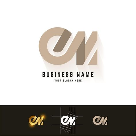 Letter em or en monogram logo with grid ... | Premium Vector #Freepik #vector #logo #business #gold #abstract Em Monogram, Ems Logo, Flower Logo Design, Letter Form, Circle Logos, Letter Logo Design, Letter E, Logo Business, Minimalist Logo Design