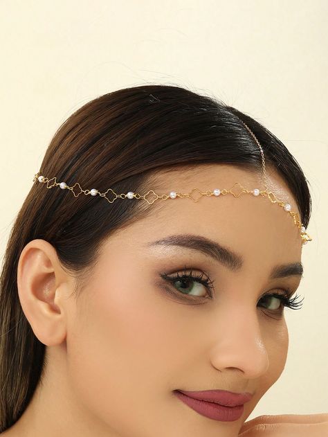 Gold  Collar  Copper   Embellished   Women Fashion Jewelry Crystal Hair Jewelry, Forehead Jewelry, Headdress Wedding, Chain Headpiece, Boho Headpiece, Wedding Headdress, Headband Black, Metal Head, Head Chain