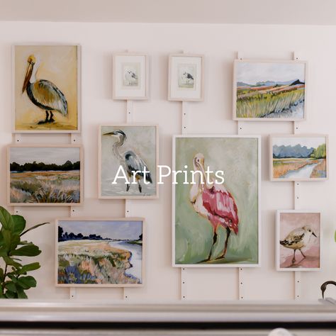 Stork Bird, Pelican Bird, Roseate Spoonbill, Kingfisher Bird, Flamingo Bird, Blue Heron, Feather Print, Gallery Wall Set, Kingfisher