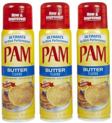 Pam Butter Flavor Cooking Spray, 5 oz 3pack *** Trust me, this is great! : Dinner Ingredients. Pam Spray, Dinner Ingredients, Flavored Butter, Cooking Spray, Peanut Oil, Gold Peak Tea, Low Fat Diets, Food Cooking, Non Stick